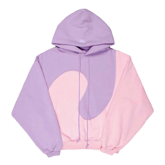 ERL Wave Knit Hoodie Pink/ Purple