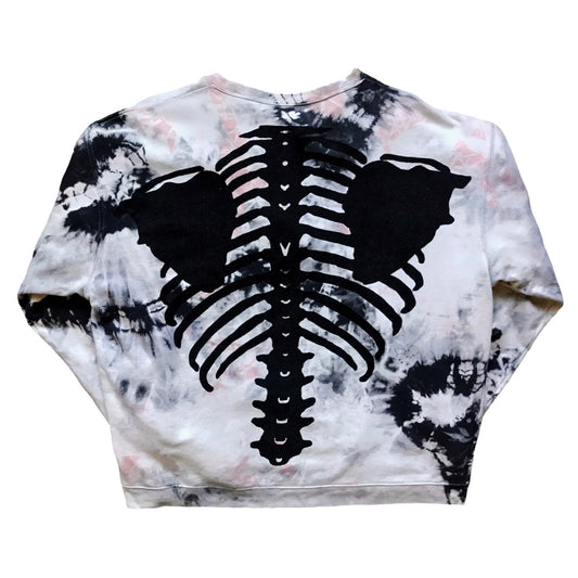 Kapital Kountry Tie Dye Skeleton Bone Pullover