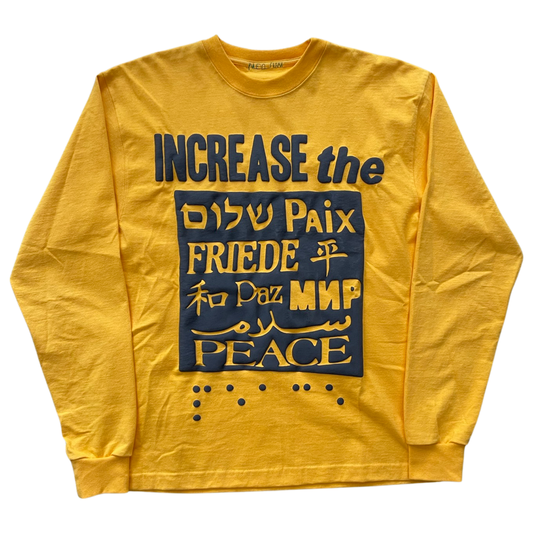 CPFM “Increase the Peace” LS Tee in Yellow