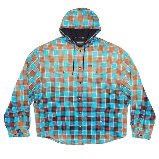 Balenciaga Bleached Flannel Jacket