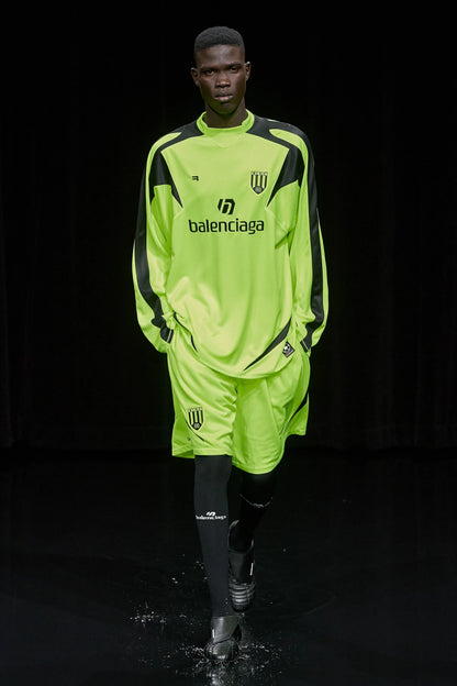 Balenciaga 2020 Soccer Highneck Jersey in Neon